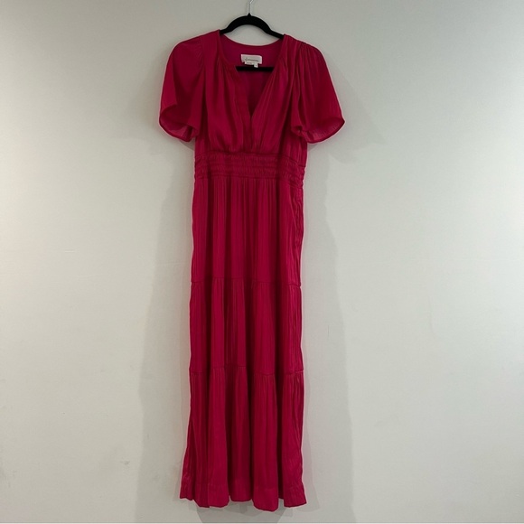 Anthropologie The Somerset Maxi in Pink Lumensilk Edition Dress Women’s Size S - Picture 6 of 16